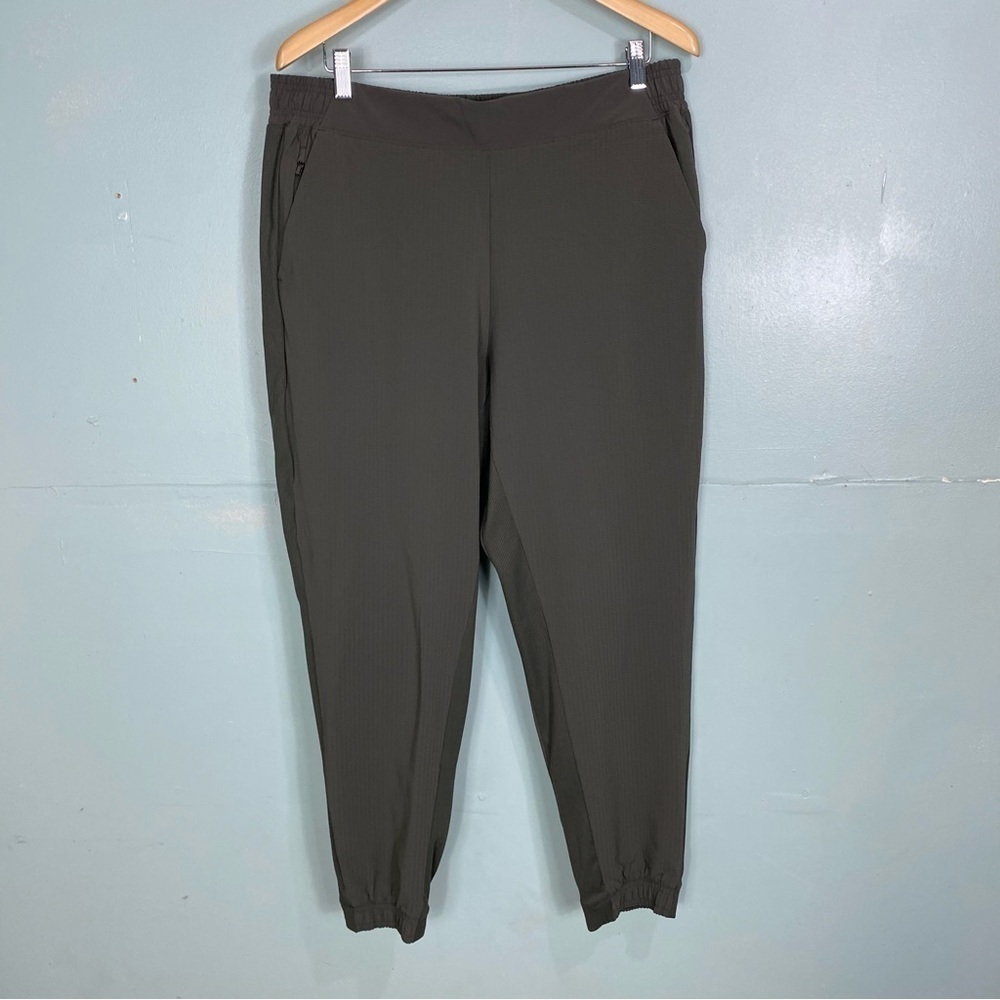 Athleta Textured Brooklyn Ankle Jogger Sz 16 Green‎ 566689